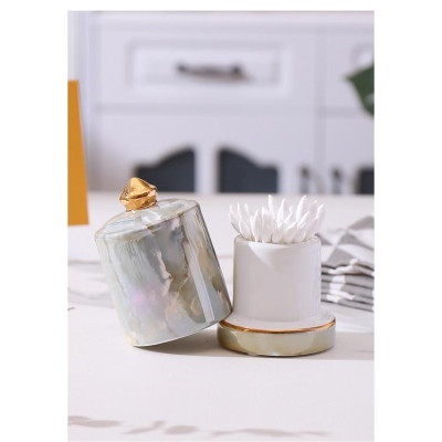 Ống đựng tăm họa tiết vân đá, sang trọng, lịch sự