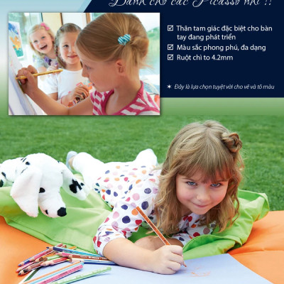 Bút chì màu STABILO Trio CL203 - Tím than (385)