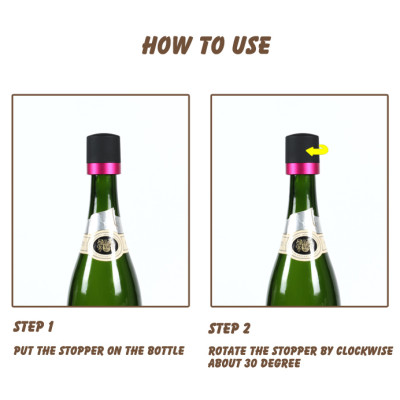 Nắp đậy bảo quản chai rượu vang, sâm panh thế hệ mới nhiều màu sắc