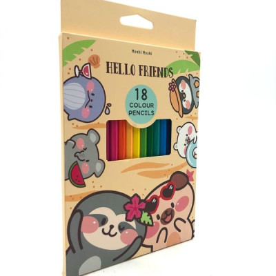 Chì Màu 18 Màu 009 - Mẫu 3 - Bao Bì Cam Nhạt