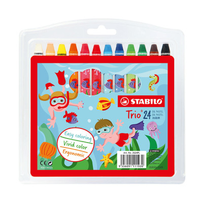 Bộ Bút Sáp Dầu Stabilo Trio OP2624