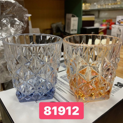 Bộ 6 ly thủy tinh uống nước vân sao đấy vát - VD47