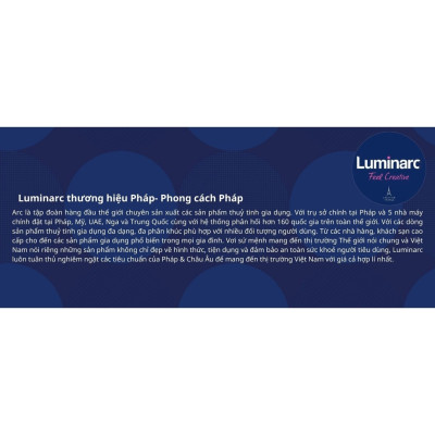 Tô Thủy Tinh Luminarc Diwali Đen 18cm đựng thức ăn cường lực, kháng vỡ - Bộ 3 cái - P0864