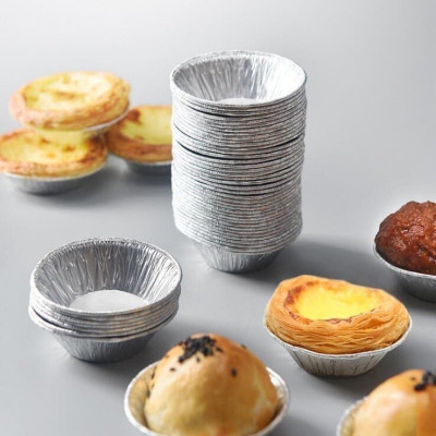 Sét 250 đế cốc chén giấy bạc lót khuôn nướng bánh , hàu  Tart trứng , bát đựng gia vị , nước chấm tiện lợi , khả năng chịu nhiệt cao