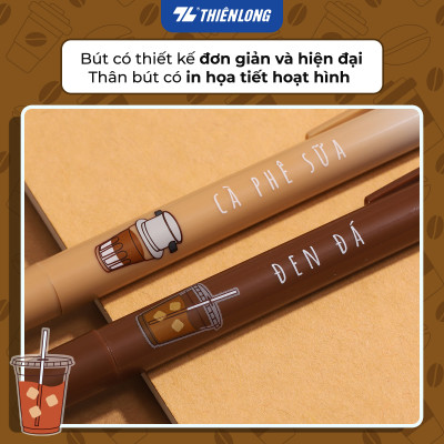 Bút gel B - Buttersmooth Gel Thiên Long GELB-032 - Premium Tip viết êm, trơn - Mực Xanh - Thân ngẫu nhiên