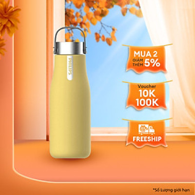 Bình giữ nhiệt thông minh UV Led Philips AWP2788YL/74 - Vàng