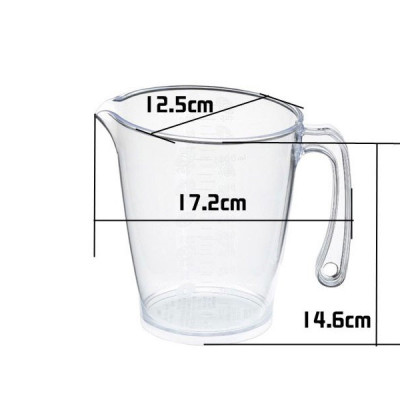 Ca đong đa năng có vạch chia dung tích 1000ml - Nội địa Nhật Bản