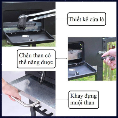 Bếp nướng than hoa Landmann 11528, dùng cho resort, nhà hàng, tiệc ngoài trời, sân vườn