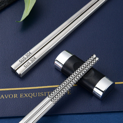 Đũa Inox SUS304 Hàng Cao Cấp - Set 10 Đôi Đũa Inox Mẫu Mới - Hàng Chính Hãng