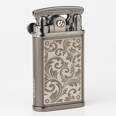 Vỏ Hột Quẹt Bật Lửa Hột Quẹt Xăng Đá Hoa Văn Chief CF018-13 Đánh Lửa Tự Động - Nhiều Màu(KHÔNG CÓ XĂNG)