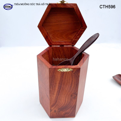 Muỗng Thìa Xúc Trà Gỗ Trắc Cao Cấp Dụng Cụ Trang Trí - CTH596