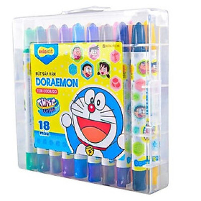 Bút Sáp Vặn Colokit 18 Màu TCR-C008/DO