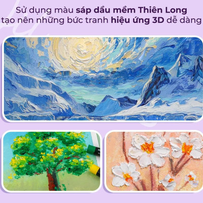 Hộp 24 Bút Sáp Dầu Thân Tròn - Soft Oil Pastels - Colokit OP-C033