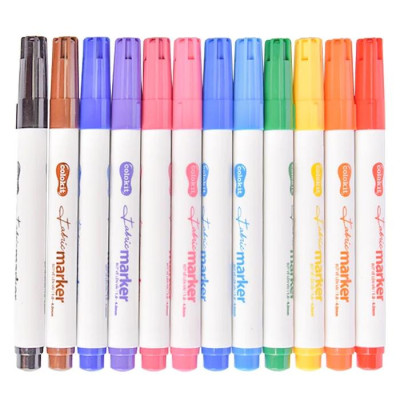 Vỉ 12 Bút Vẽ Trên Vải - Colorkit FM-C002