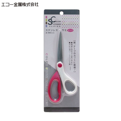 Combo 03 Kéo văn phòng không gỉ Echo Metal - Made in Japan (Giao màu ngẫu nhiên)