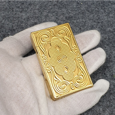 Vỏ Hột Quẹt Bật Lửa Upon Gas Đá D60V Họa Tiết Hoa Văn Đẹp Độc Lạ - Dùng Gas Đá Cao Cấp