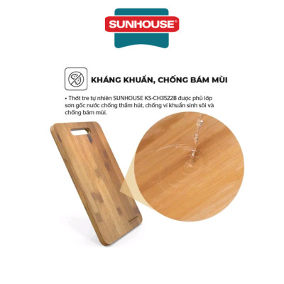 Thớt tre tự nhiên Sunhouse KS-CH2626B KS-CH3522B KS-CH3626B