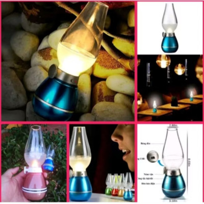 1 ĐÈN DẦU ĐIỆN KIỂU CỔ TRANG TRÍ NHÀ QUÁN ĐÈN THỜ CÚNG CẢM BIẾN THÔNG MINH