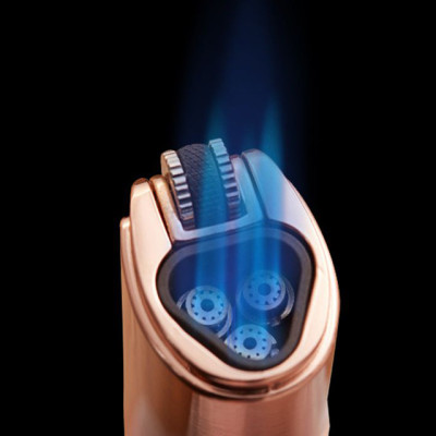 Vỏ Hột Quẹt Bật Lửa Khò 3 Tia Jobon ZB-307 Khóa Ngang Xoay Cực Đẹp Thiết Kế Hiện Đại Nhỏ Gọn Tiện Lợi Lửa Khò Mạnh Mẽ - Dùng Gas Đá