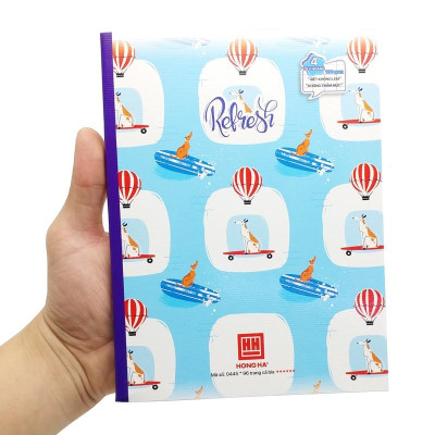 Combo 5 Vở 4 Ly Ngang 96 Trang 100gsm Class Refesh - Hồng Hà 0445 (Mẫu Màu Giao Ngẫu Nhiên)