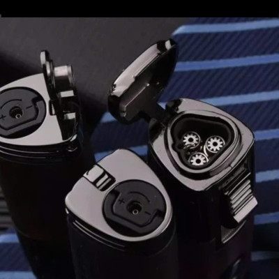 Vỏ Hộp Quẹt Bật Lửa Khò 3 Tia BCZ-466, Có Đục -Nhiều Màu