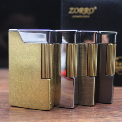 Vỏ Hộp Quẹt Bật Lửa Xăng Đá Zorro Z570 Thiết kế độc lạ - Dùng xăng bấc đá cao cấp ( nhiều màu )