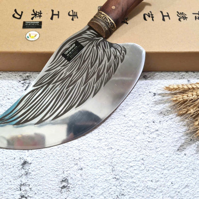 DAO BẾP - DAO THÁI CHẶT HOA VĂN KHÂU ĐỒNG MÃ DT159