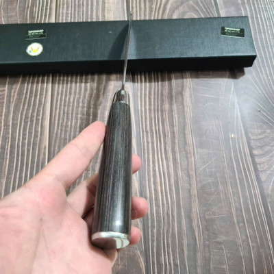 DAO - DAO BẾP NHẬT BẢN SANTOKU THÉP DAMASCUS MÃ A7 DT116 nt topcomshop vn