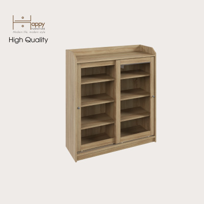 [Happy Home Furniture] RUNI, Tủ đựng đồ - 2 cánh cửa kính,  105cm x 37cm x 116cm ( DxRxC), TCL_001