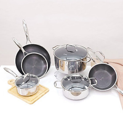 Bộ 6 nồi chảo iMat Blackcube