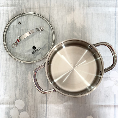  NỒI 18cm INOX 304 CAO CẤP 3 LỚP ĐÁY LIỀN TRI-MAX 18CM - 2,ELMICH - EL3732]