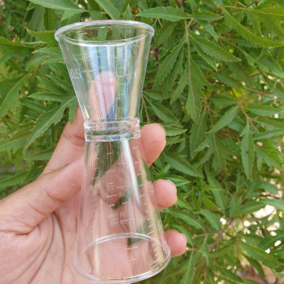 Ly đong định lượng jigger nhựa 2 đầu có chia vạch loại 20ml / 40ml hay 20cc / 40cc , cốc đo lường pha chế nhà bếp