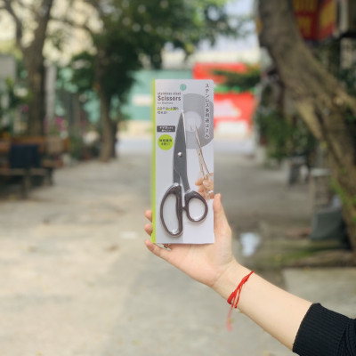 Kéo văn phòng không gỉ Echo Metal - Made in Japan (Giao màu ngẫu nhiên)