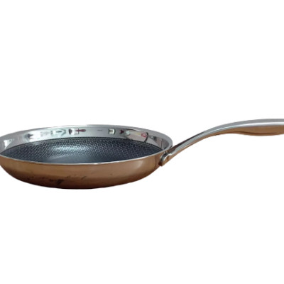 Chảo Blackcube inox 3 lớp chống dính đáy từ KimsCook cao cấp chống trầy 26cm, dùng được tất cả các loại bếp / Induction 