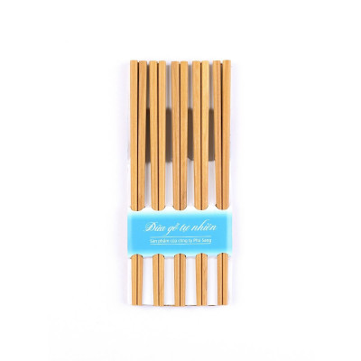 Vỉ 10 đôi đũa gỗ sao đá Thăng Long PHUSANG không chất bảo quản an toàn với sức khỏe dùng trong nhà hàng khách sạn và bàn ăn