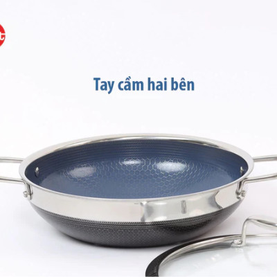 Chảo đa năng iMat Hybrid lòng xanh - Hàng chính hãng