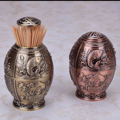 LỌ ĐỰNG TĂM  ĐỒNG GIẢ CỔ TRÒN - ANTH501