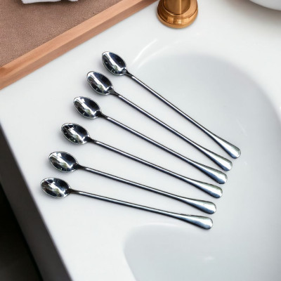 COMBO 6 THÌA MUỖNG CÀ PHÊ INOX CAO CẤP - DÀI 24CM