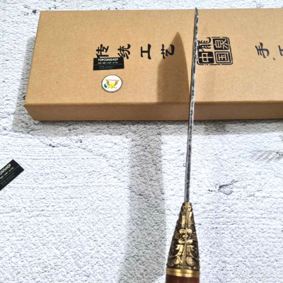 DAO BẾP - DAO THÁI HOA VĂN KHÂU ĐỒNG MÃ A2 DT157 NT topcomshop vn