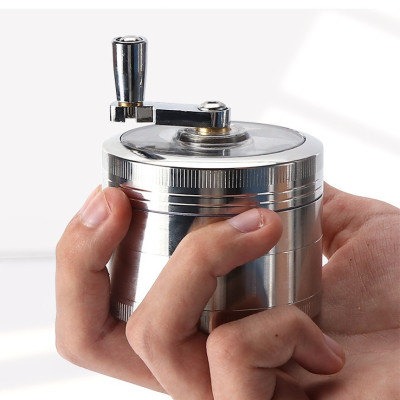 Cối Xay Thuốc Cầm Tay Bằng Kim Loại , thuốc sợi cho tẩu thuốc, tiêu ớt ( giao màu ngẫu nhiên)