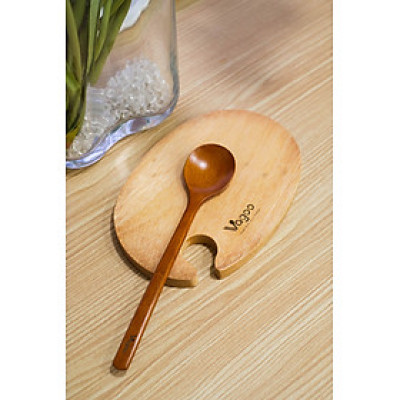 Thớt Tròn Khoét Lỗ Làm Bằng Gỗ Xà Cừ Tự Nhiên - VAGOO - Làm Thủ Công Chống Thấm, Chống Ẩm Mốc, An Toàn Cho Sức Khoẻ