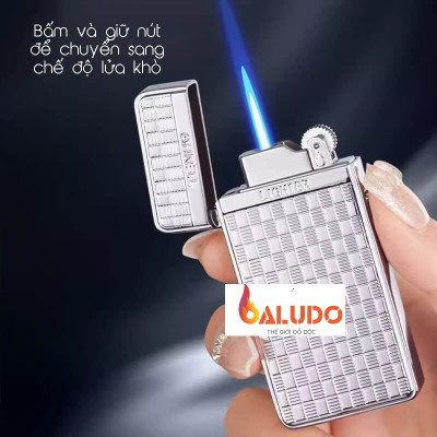 Vỏ Hộp Quet Bật Lửa Ga Đá TH-636 Có 2 Chế Độ Lửa, Ô Quan Sát Dung Lượng Ga