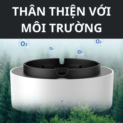 Gạt Tàn Không Khói với Lọc Không Khí Tự Động Không Gian Sạch Sẽ: - Mâu Mới Loại Tốt