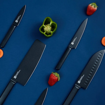 Bộ Dao Nhà Bếp Bằng Thép XIAOMI Huohou HU0076, Thép Không Gỉ Cao Cấp, 5 Món Kèm Hộp - Hàng Chính Hãng