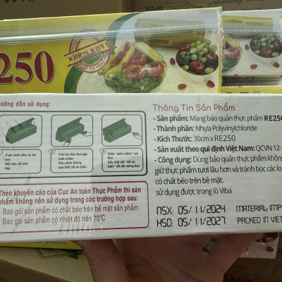 Màng Bọc Thực Phẩm Rerwrap 250 Size 30cm x 50m 