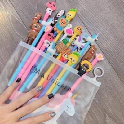 Set  túi 20 cây bút bi thú cho bé ,nhiều màu sắc ,ngộ nghĩnh xinh xắn đáng yêu cho bé lựa chọn 