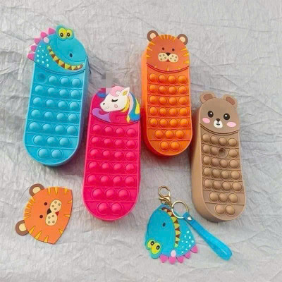 Hộp Đựng Bút Popit Hoạ Tiết Dễ Thương Cho Bé – Hộp Bút Silicon Bấm Nhạy Có Tiếng Kêu - HÀNG CHÍNH HÃNG MINIIN