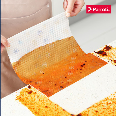 Khăn giấy cuộn đa năng, lau bếp, lau kính, chén bát, lau tay (50 khăn/cuộn, 25cm x25cm) - Parroti Bingo NG01