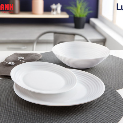 Đĩa Thủy Tinh Luminarc Diwali Harena 25cm cường lực, chịu nhiệt - 1 đĩa - L1839