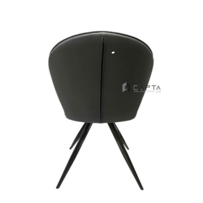 Ghế trang điểm đẹp ECO 34A-P Nội thất Capta Ghế ngồi bàn tiếp khách nệm bọc da pu cao cấp chân sắt sơn tĩnh điện màu đen tại tp hcm